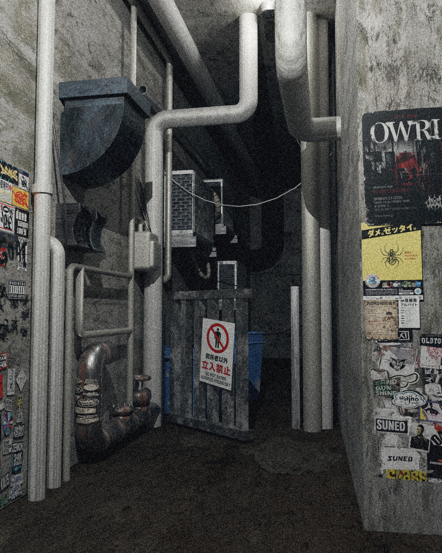 3DCG industrial passage cover